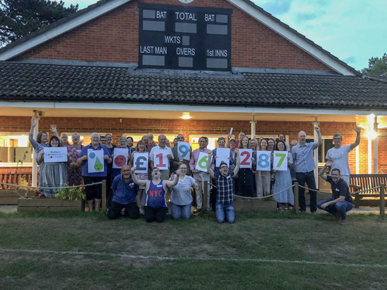 Good causes at Aldershot Cricket Club celebrating the 6th anniversary of the lottery